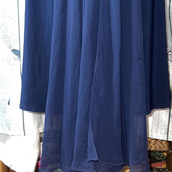 Xscape Strapless Beaded Maxi Dress with Fishtail Train Women size 4 - Picture 7 of 16